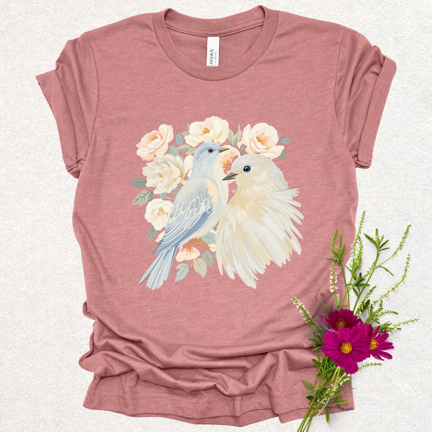Floral Doves Tee