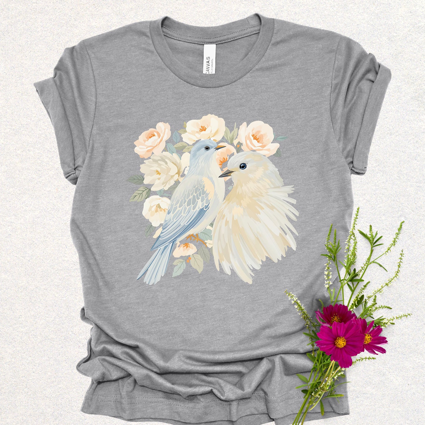 Floral Doves Tee