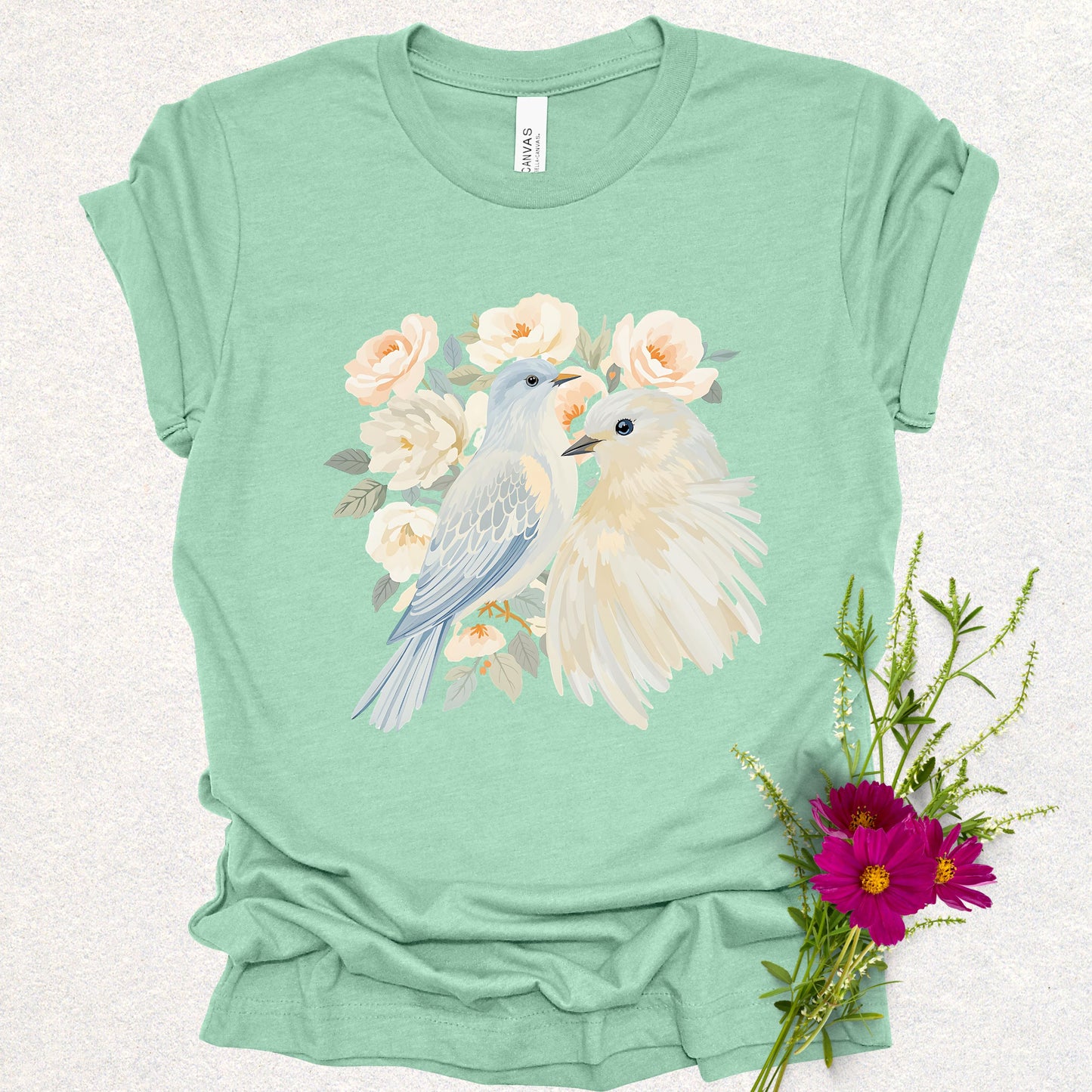 Floral Doves Tee