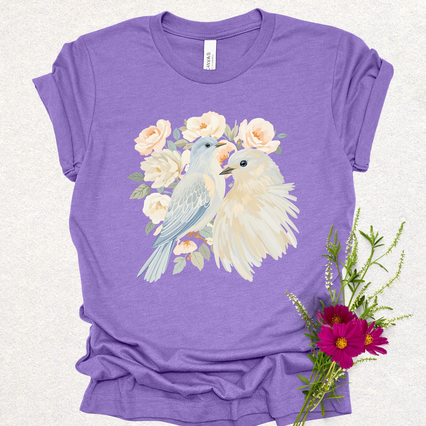 Floral Doves Tee
