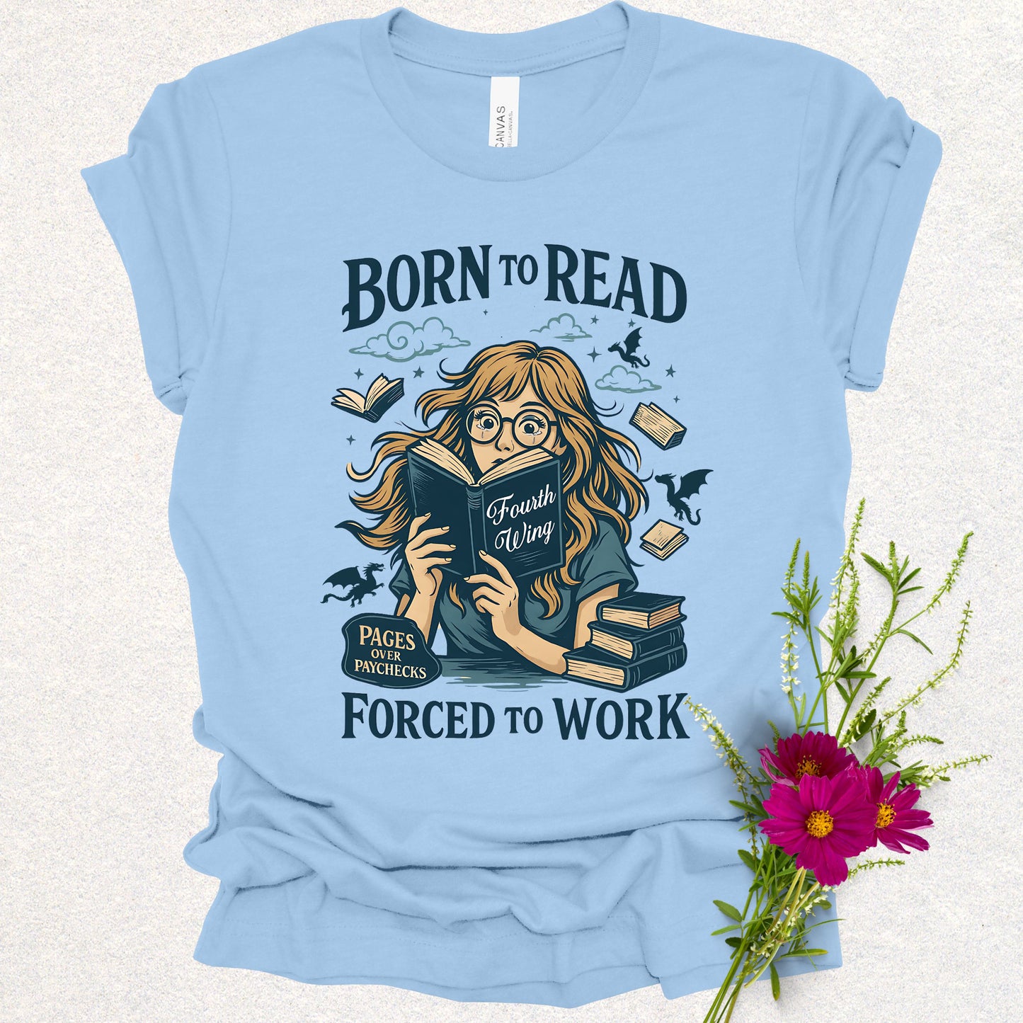 Born to Read Fourth Wing Tee