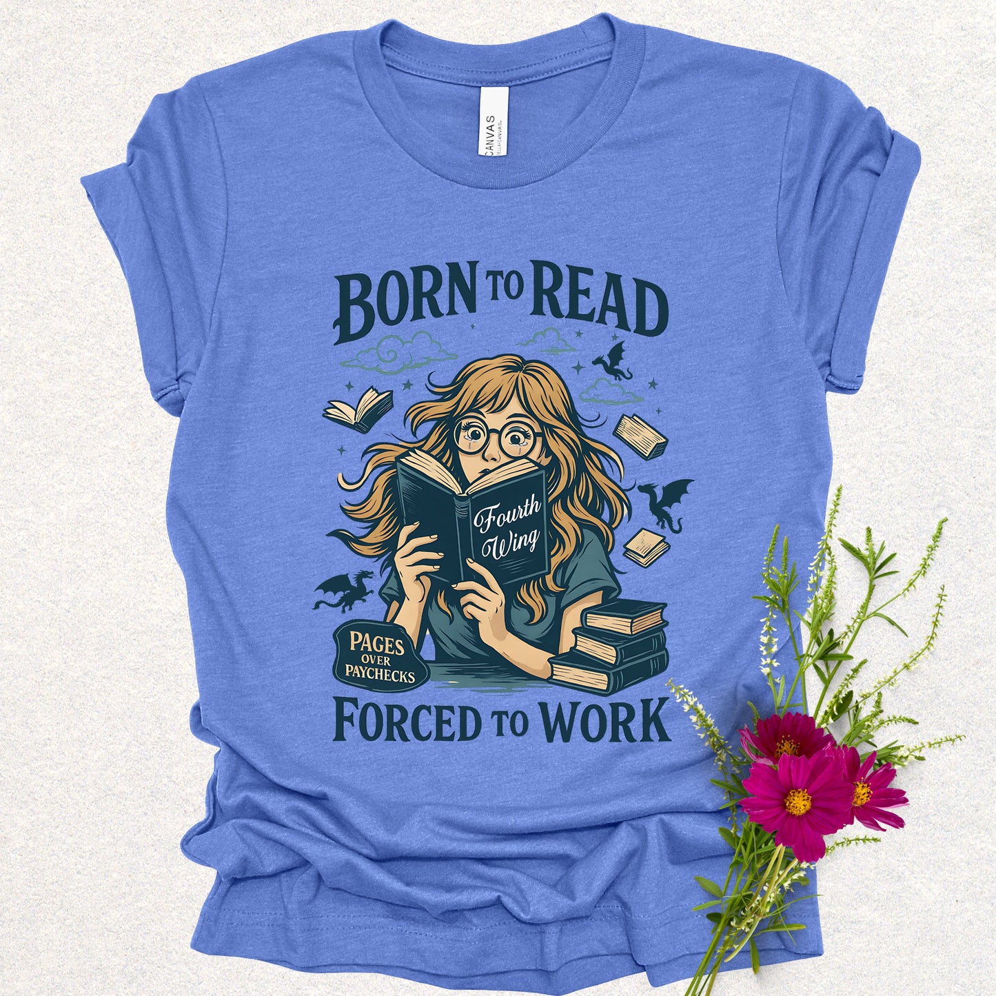 Born to Read Fourth Wing Tee