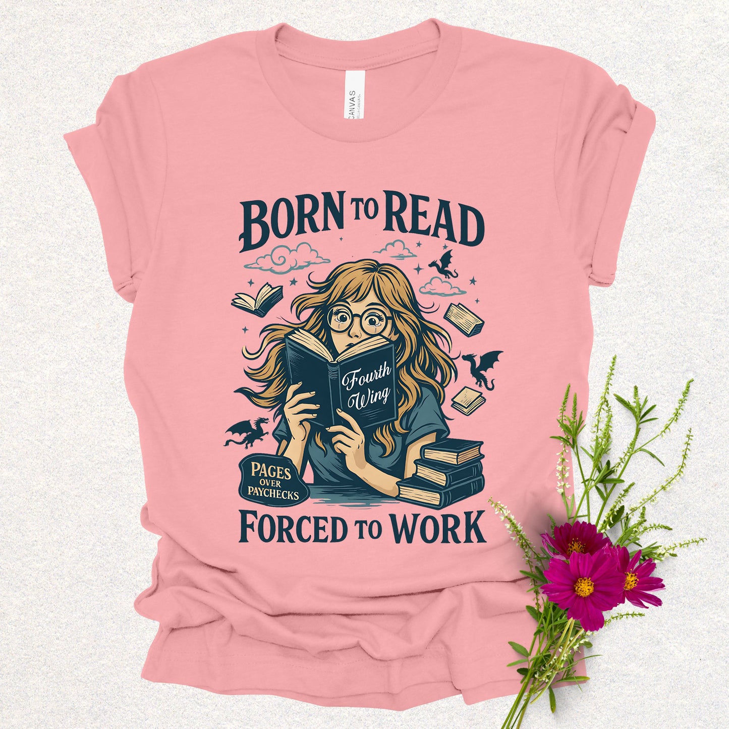 Born to Read Fourth Wing Tee