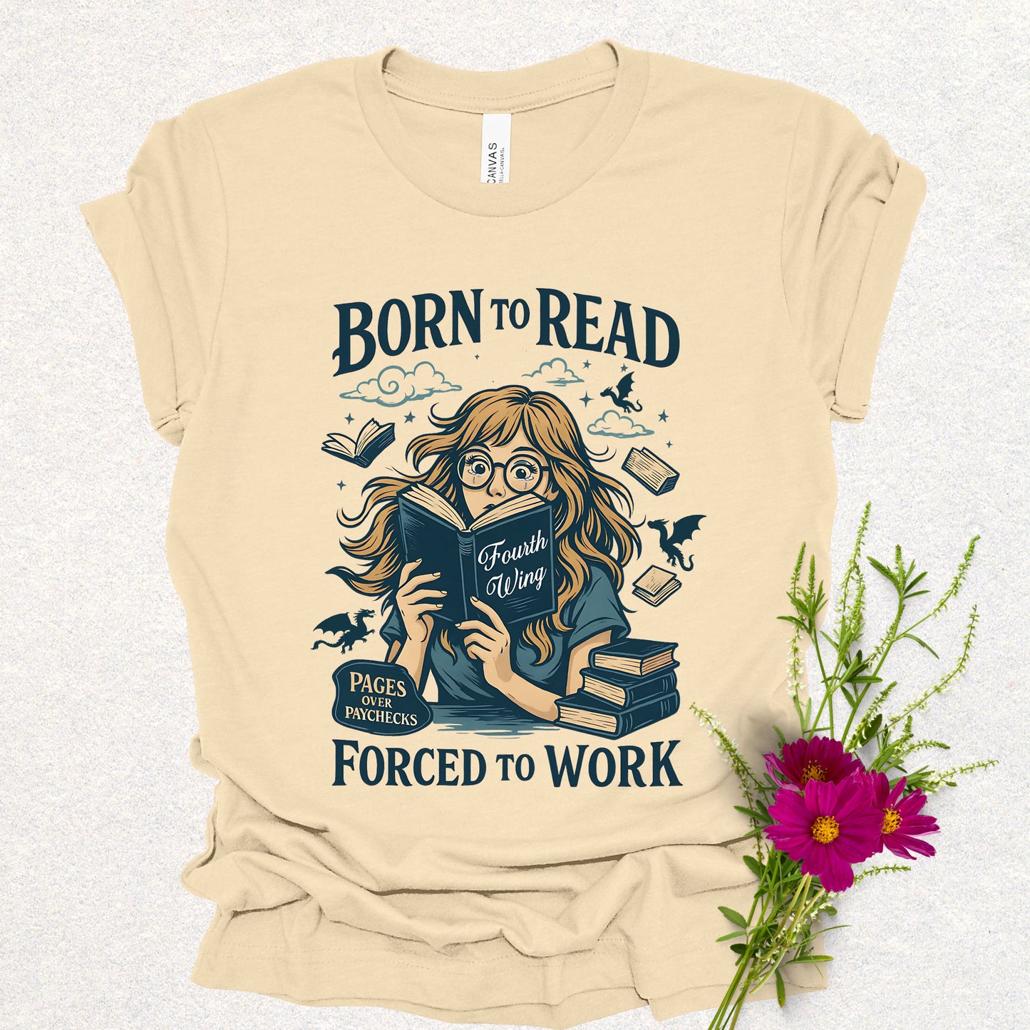 Born to Read Fourth Wing Tee