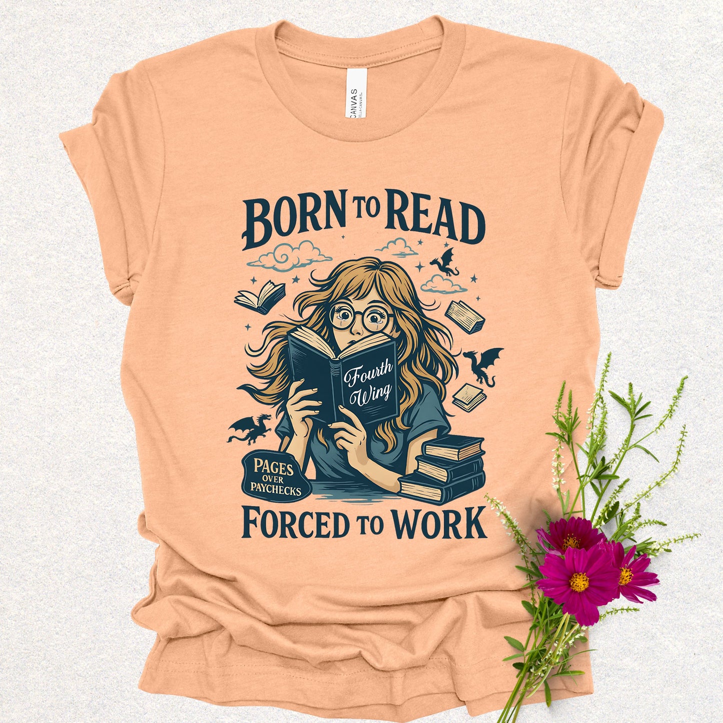 Born to Read Fourth Wing Tee