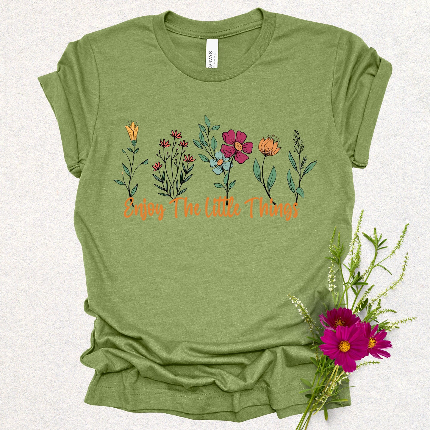 Enjoy The Little Things Floral Tee