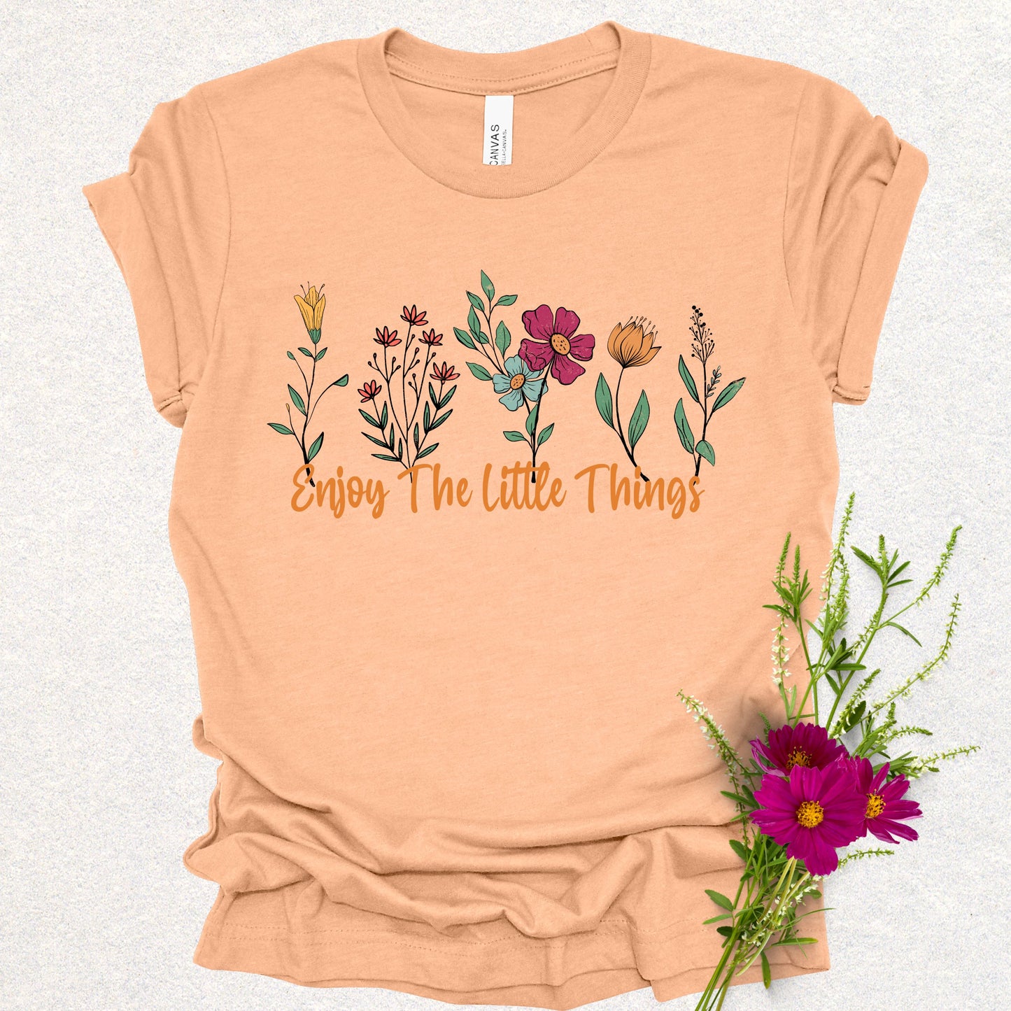 Enjoy The Little Things Floral Tee