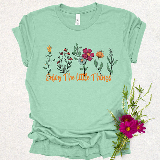 Enjoy The Little Things Floral Tee