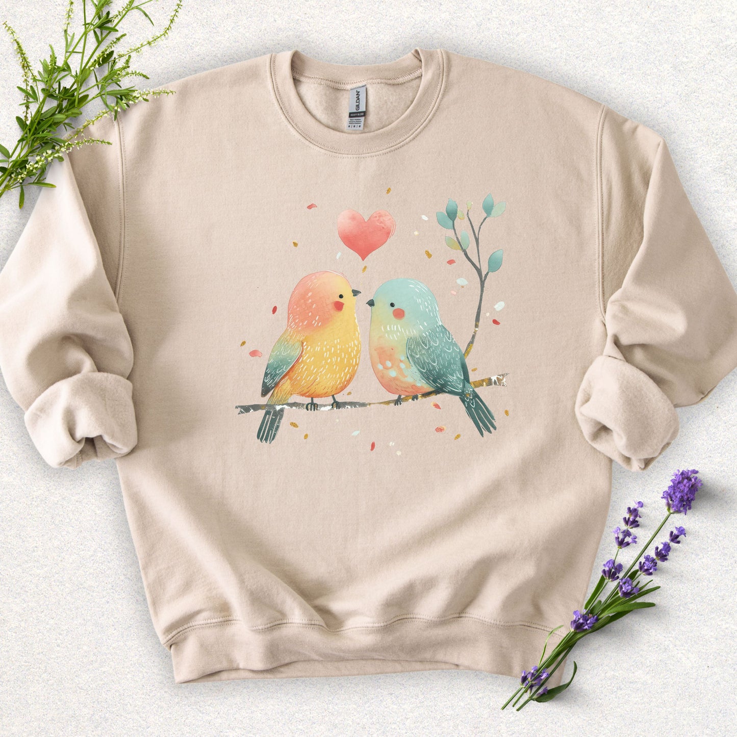 Lovebirds Crewneck Sweatshirt