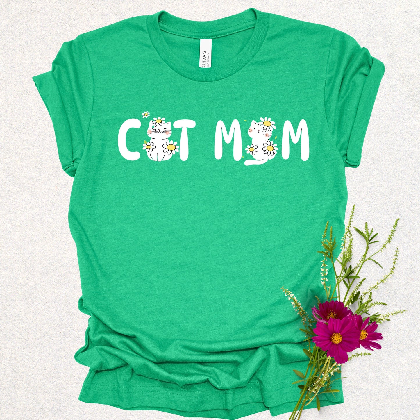 Adorable Cat Mom Tee