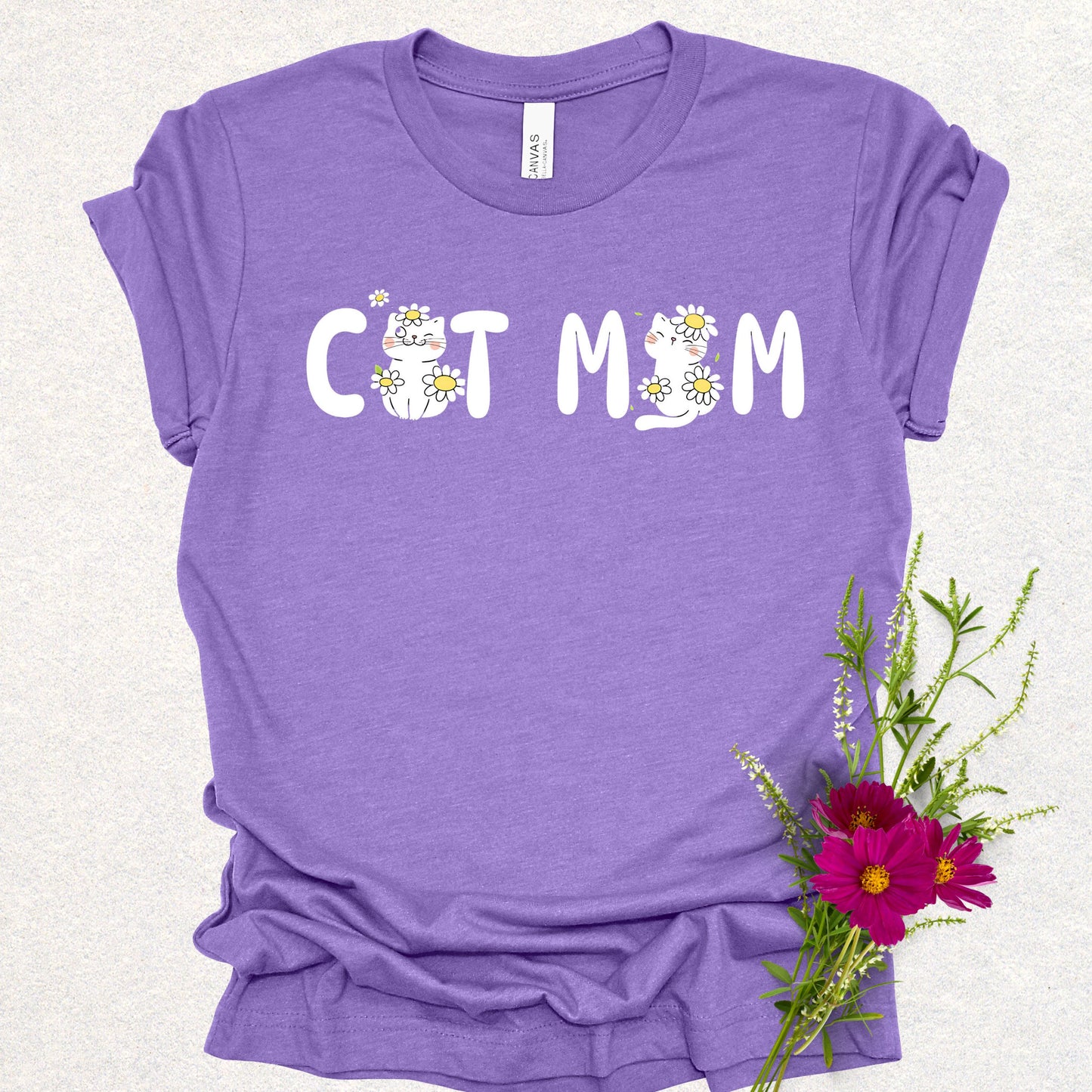 Adorable Cat Mom Tee