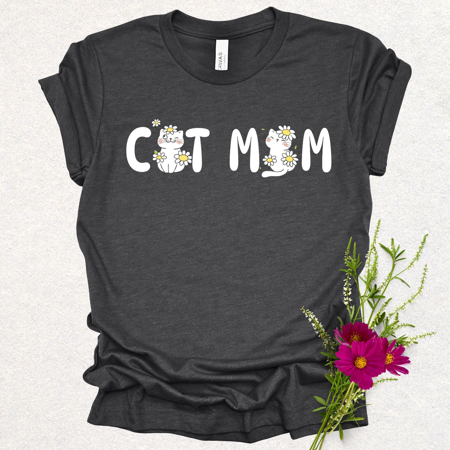 Adorable Cat Mom Tee