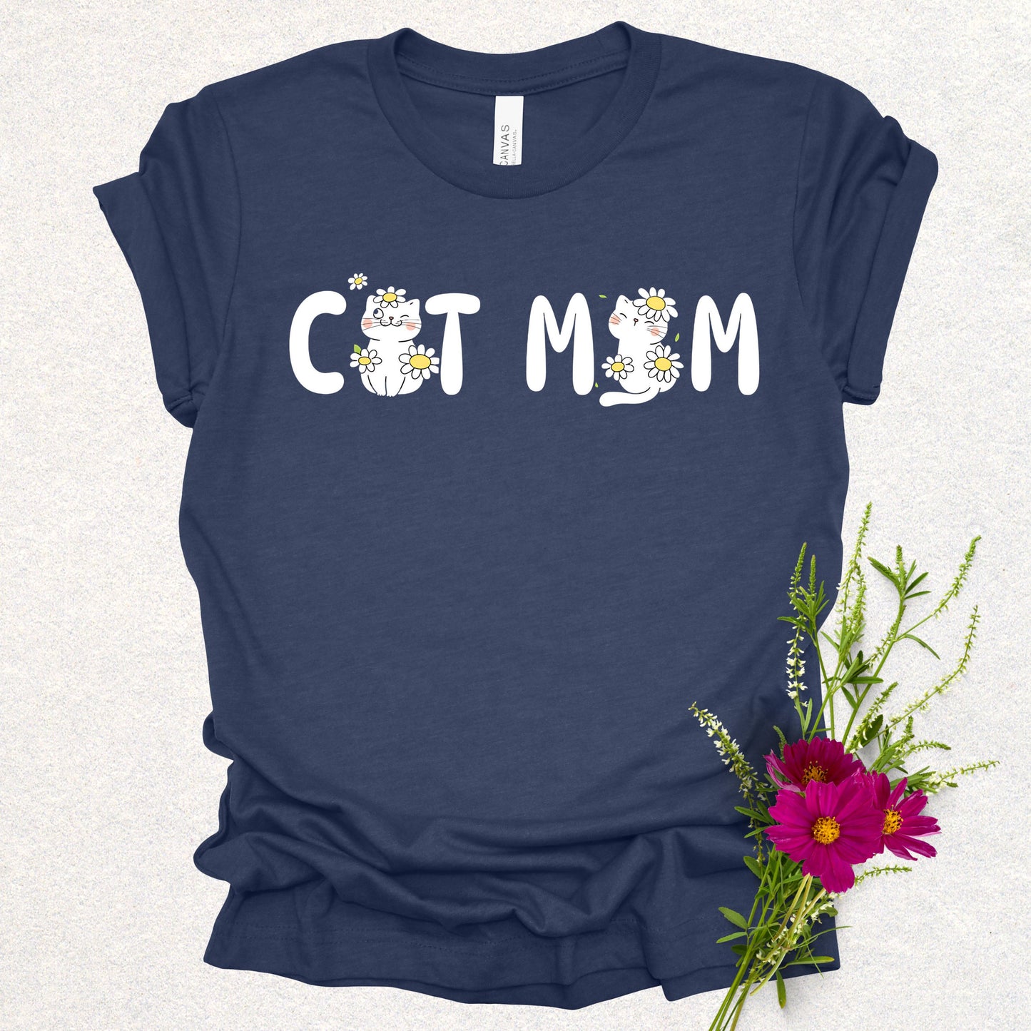 Adorable Cat Mom Tee
