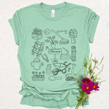 Gardening Doodle Tee