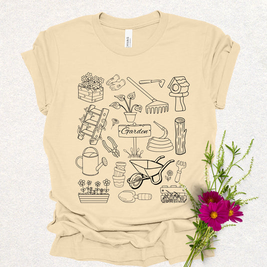Gardening Doodle Tee
