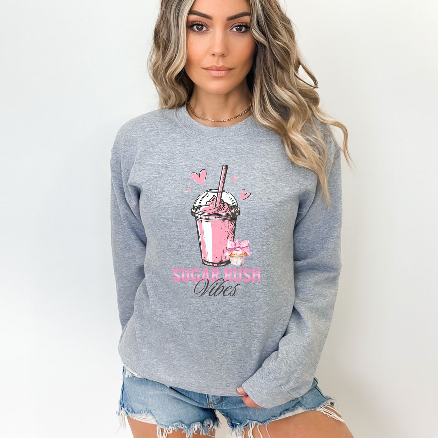 Sugar Rush Vibes Crewneck Sweatshirt