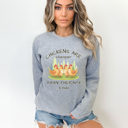 Chicken Therapy Crewneck Sweatshirt