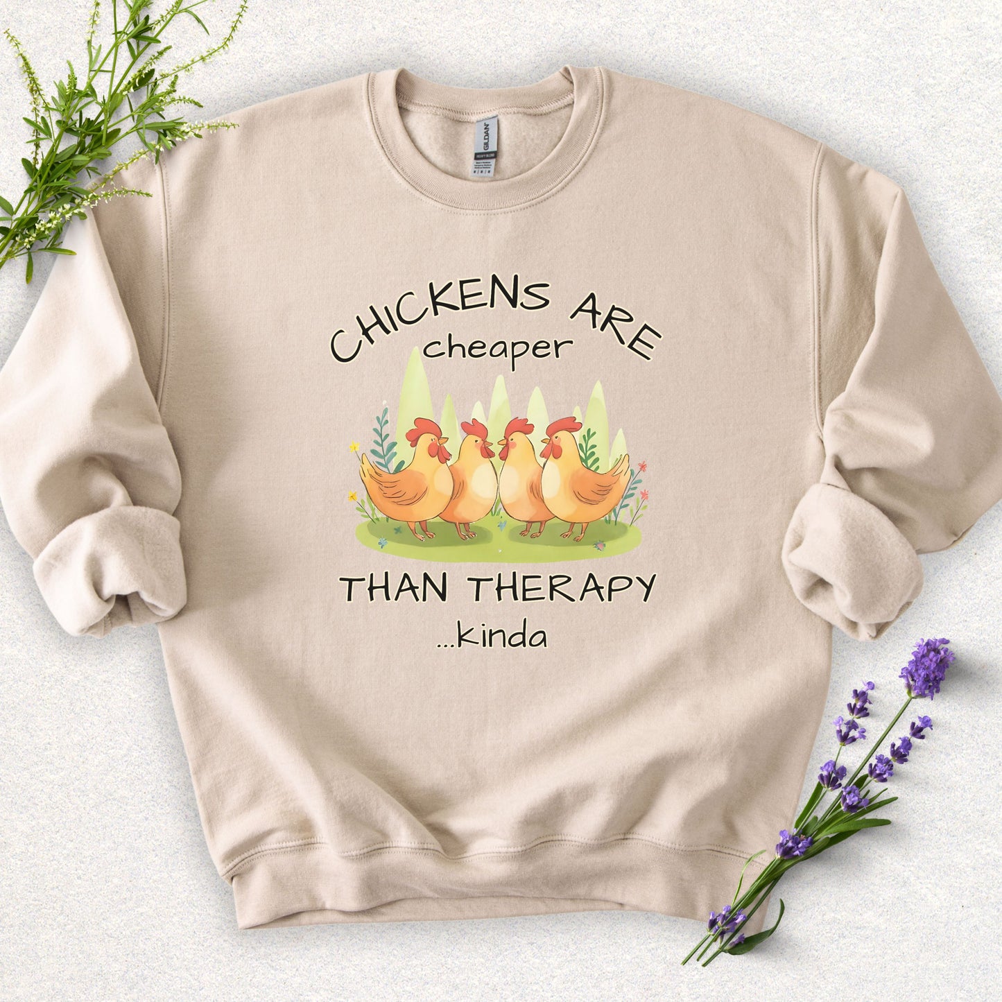 Chicken Therapy Crewneck Sweatshirt