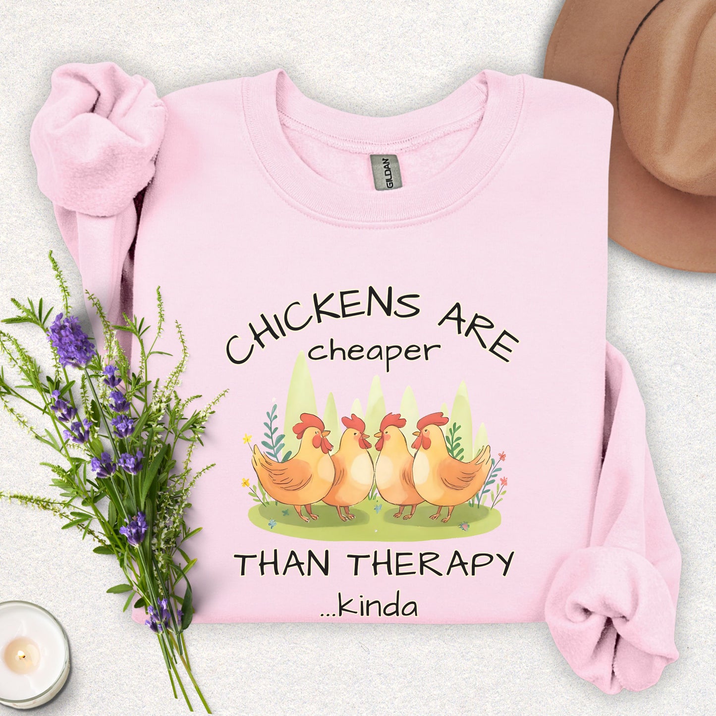 Chicken Therapy Crewneck Sweatshirt