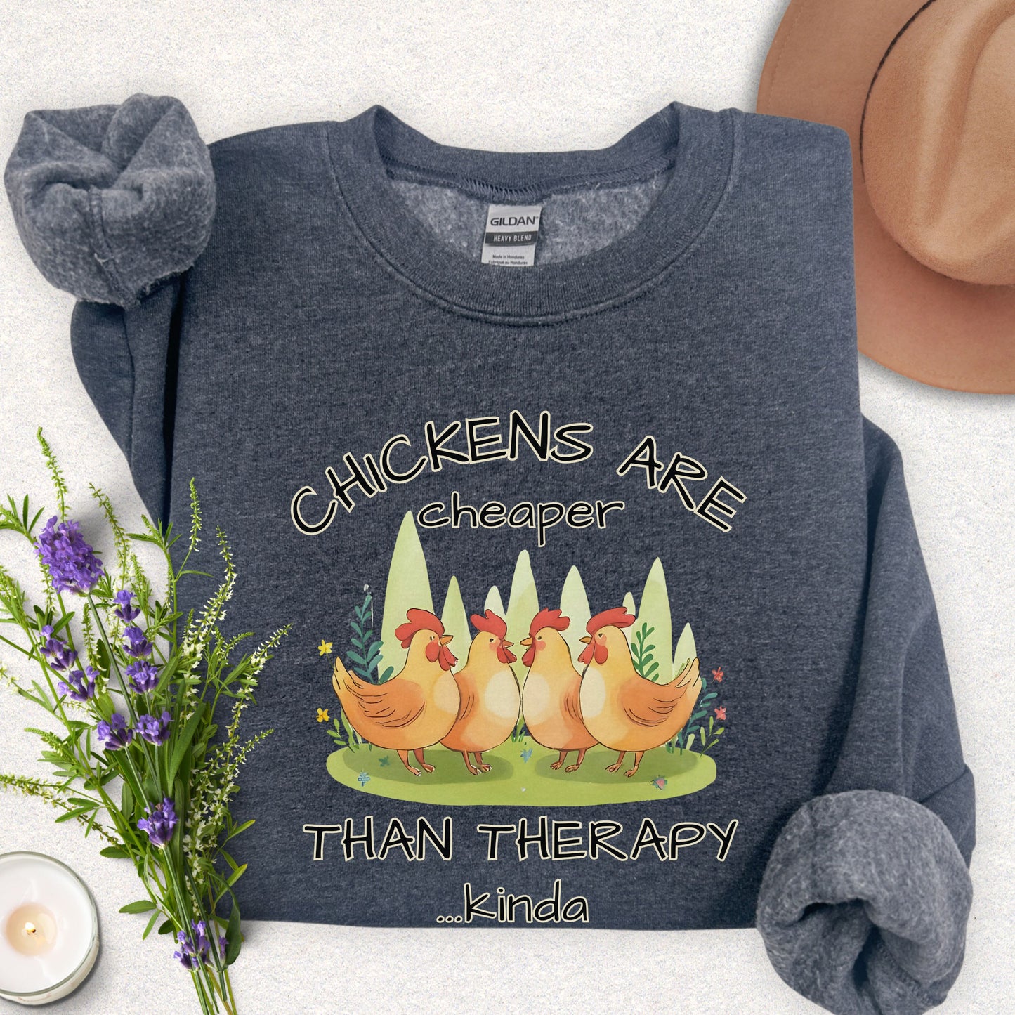 Chicken Therapy Crewneck Sweatshirt