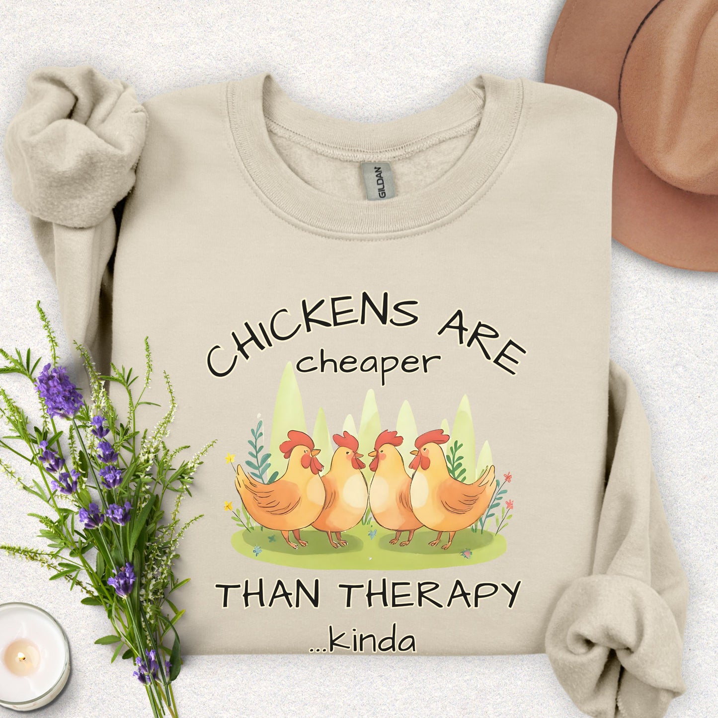Chicken Therapy Crewneck Sweatshirt