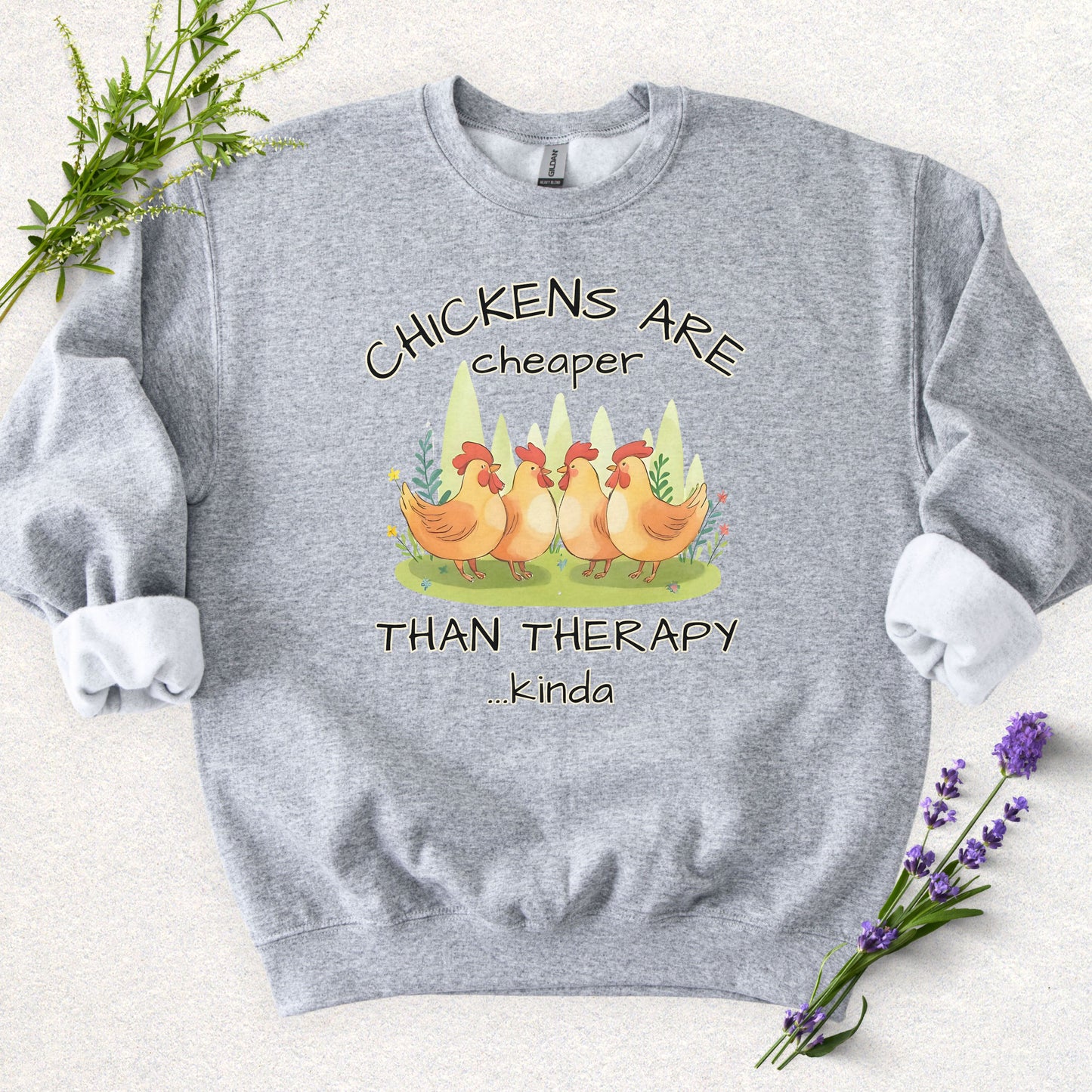 Chicken Therapy Crewneck Sweatshirt