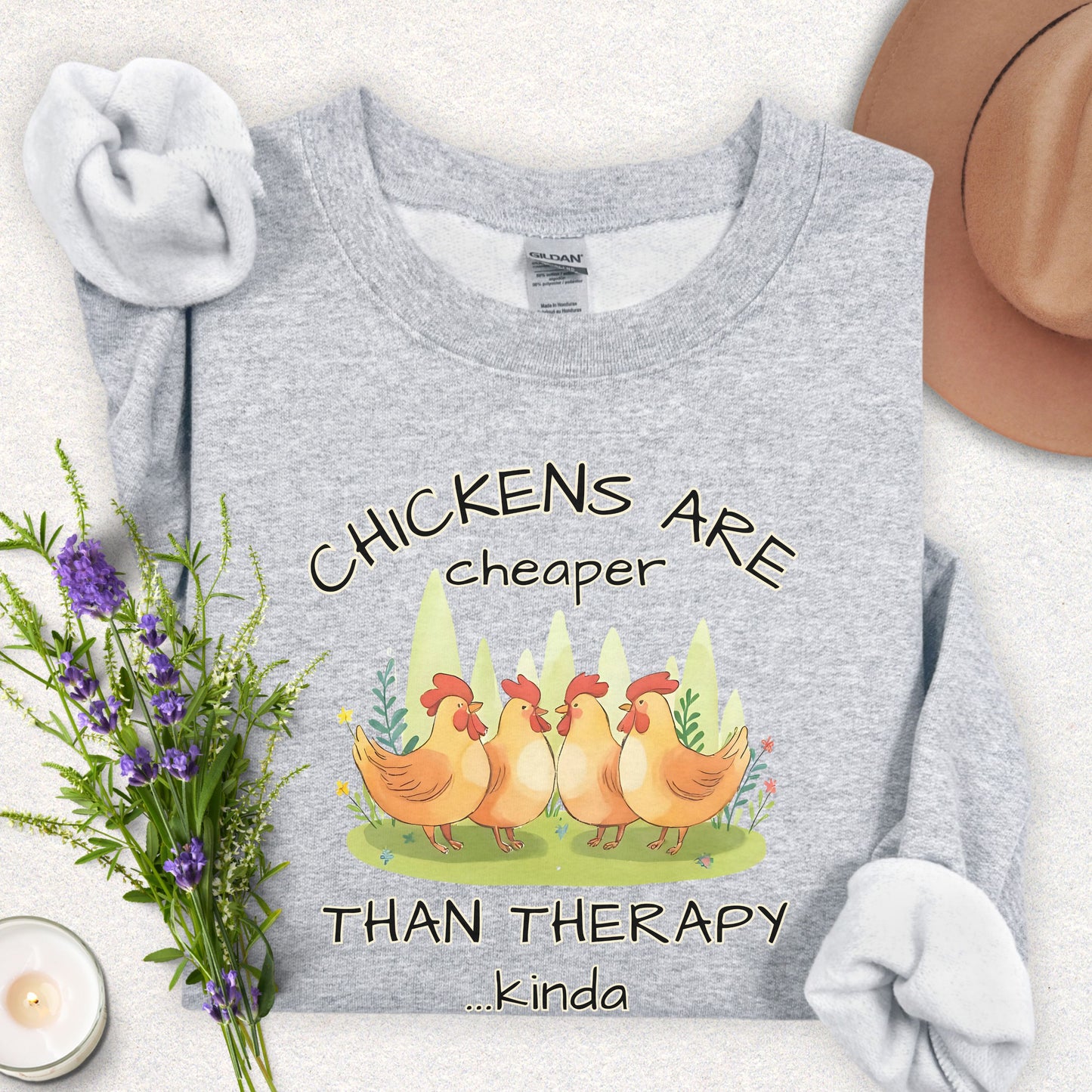 Chicken Therapy Crewneck Sweatshirt