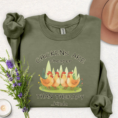 Chicken Therapy Crewneck Sweatshirt