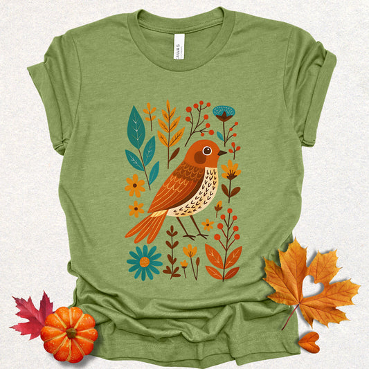 Folk Art Floral Bird Tee