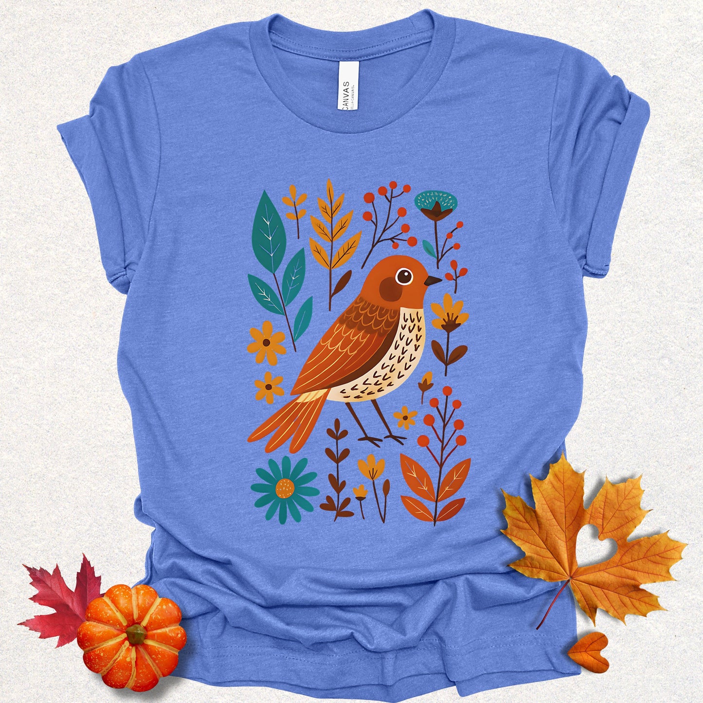 Folk Art Floral Bird Tee