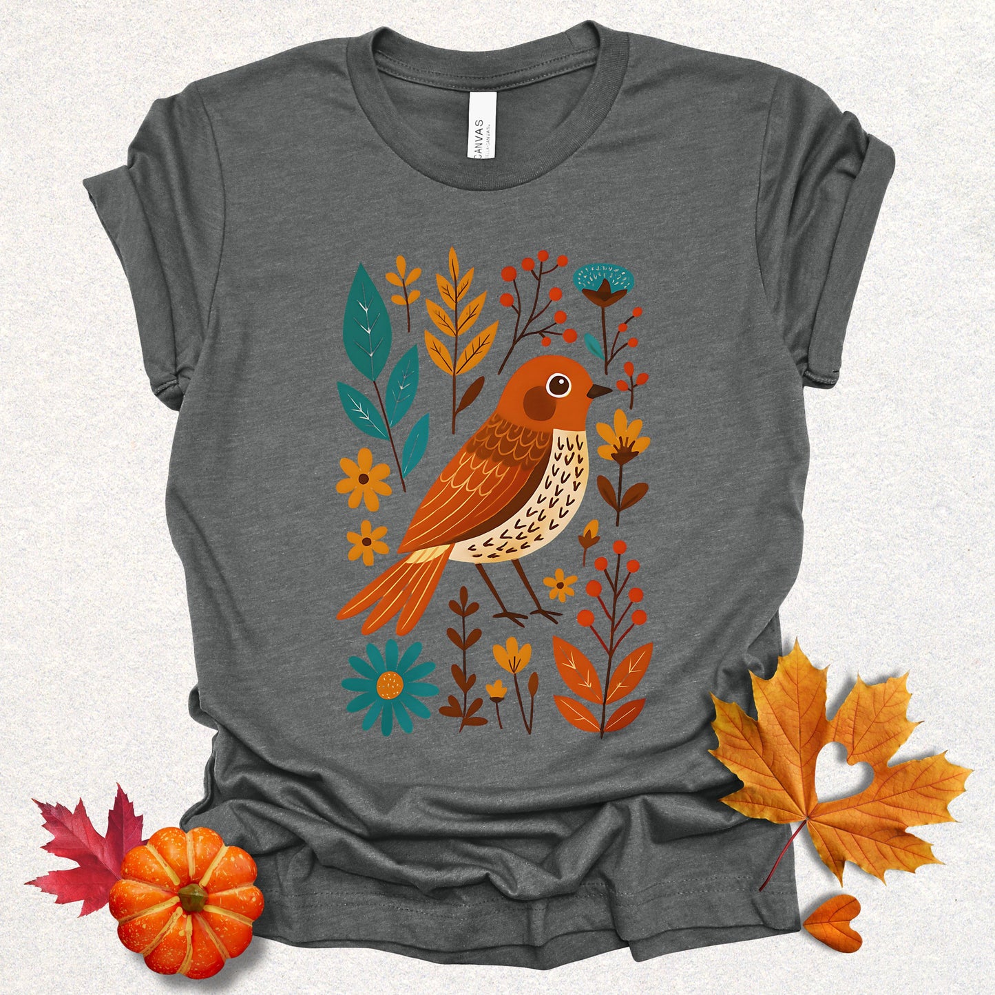 Folk Art Floral Bird Tee
