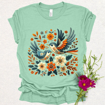 Songbirds in Bloom Cottagecore Tee
