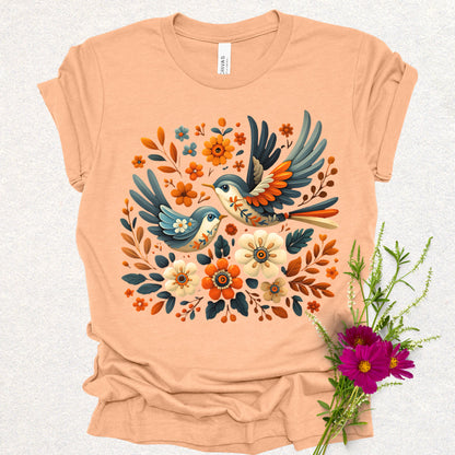 Songbirds in Bloom Cottagecore Tee