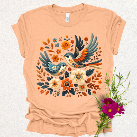 Songbirds in Bloom Cottagecore Tee