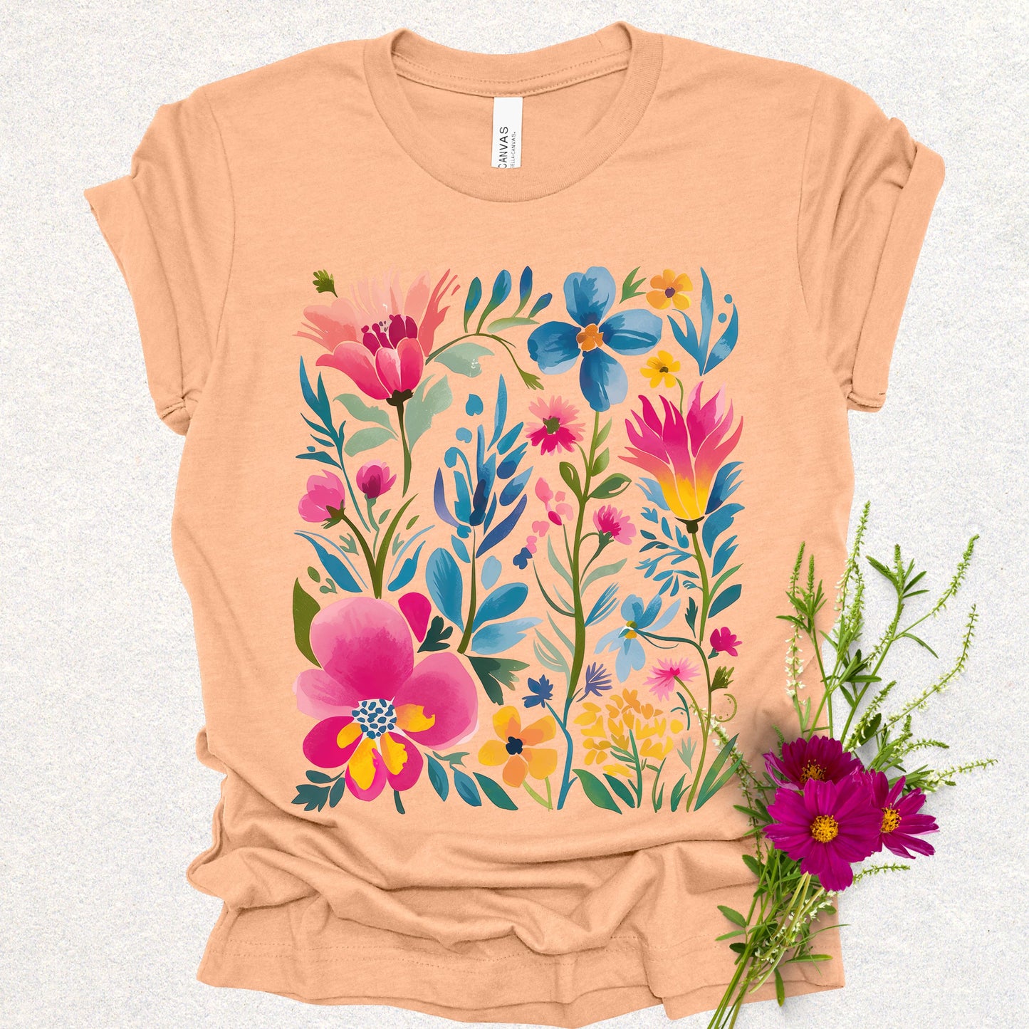 Wildflowers Boho Style Tee