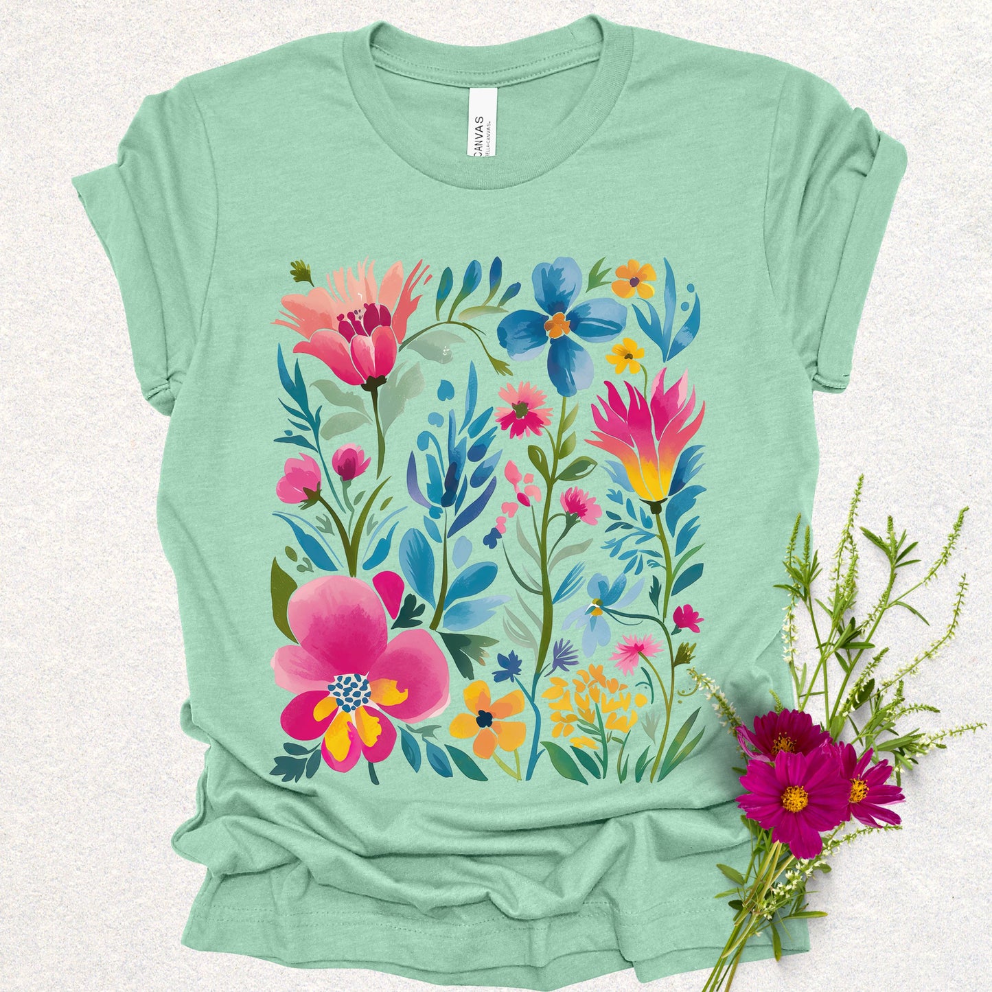 Wildflowers Boho Style Tee
