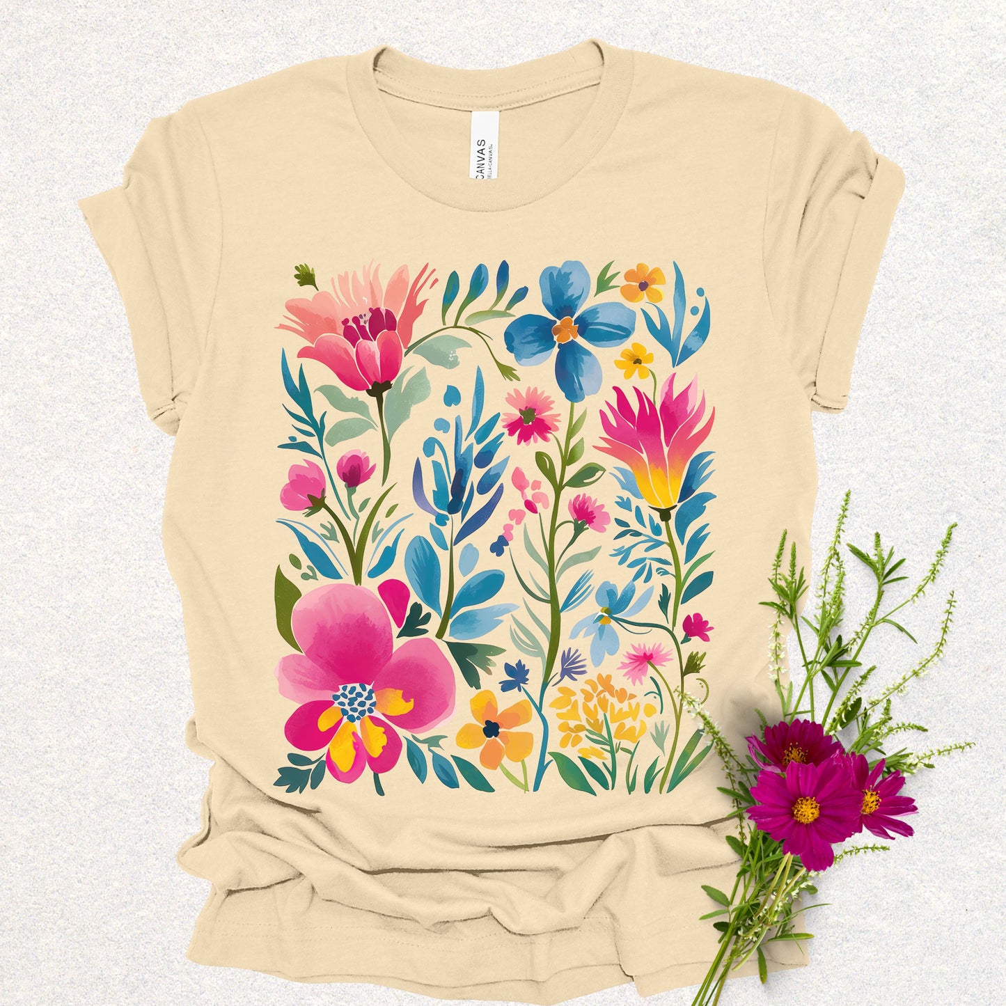 Wildflowers Boho Style Tee