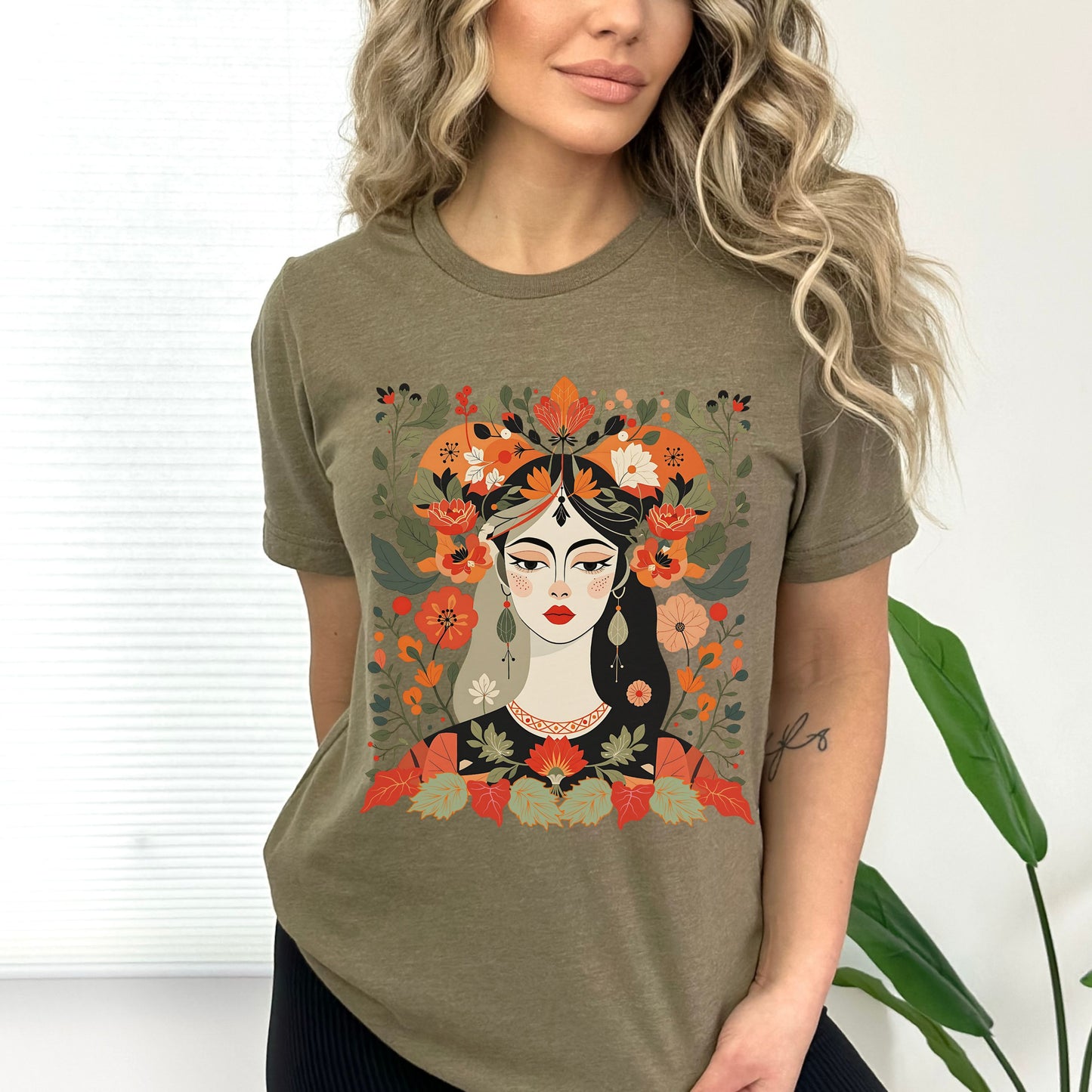 Crowned by Autumn Botanical Tee