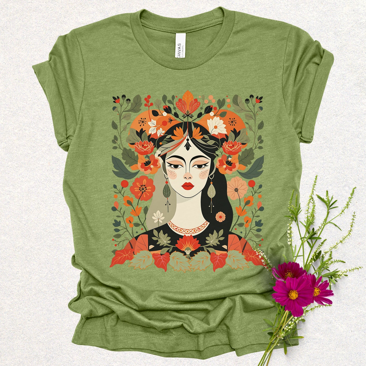 Crowned by Autumn Botanical Tee