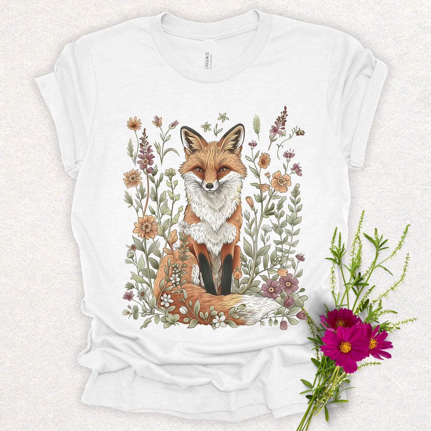 Floral Fox Tee