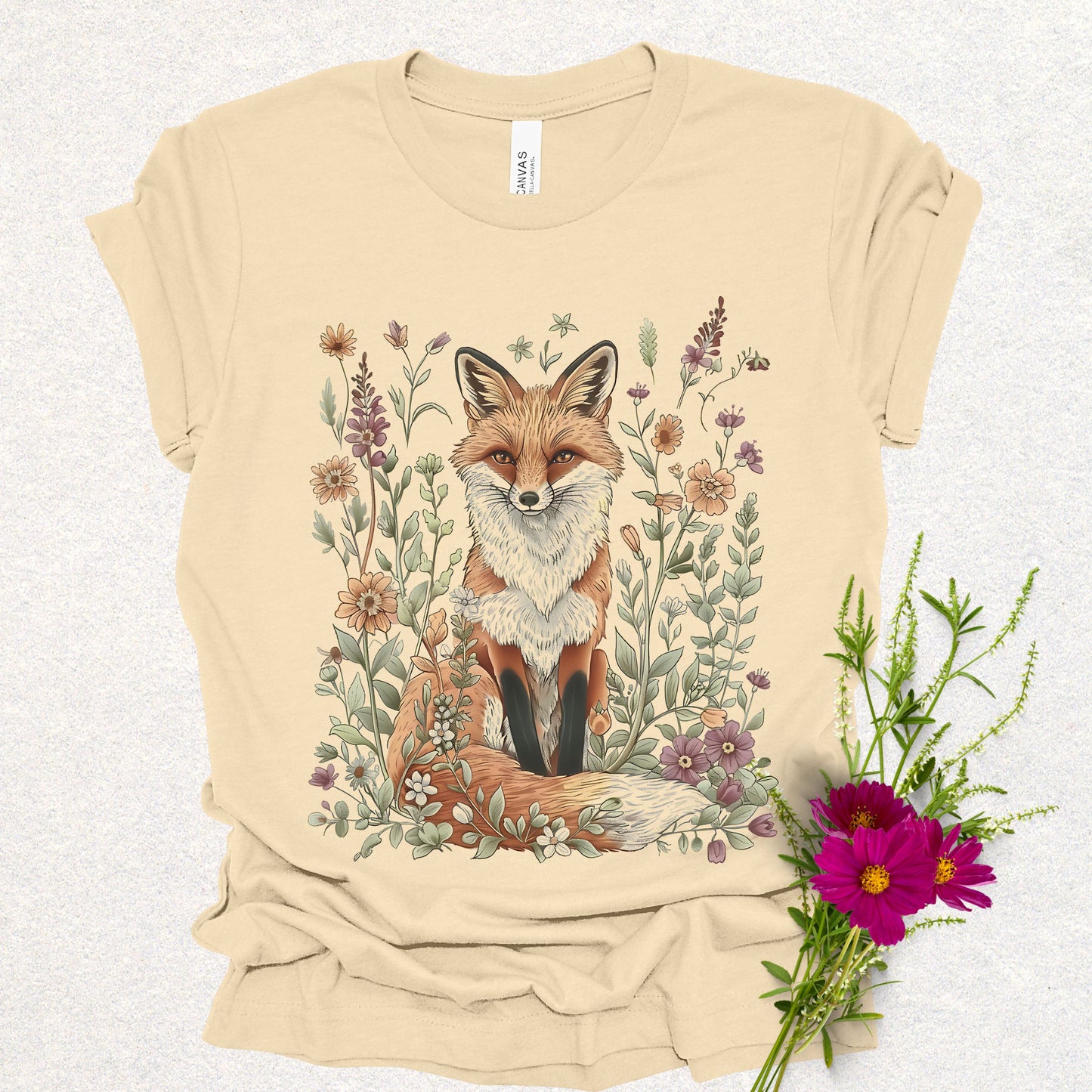 Floral Fox Tee