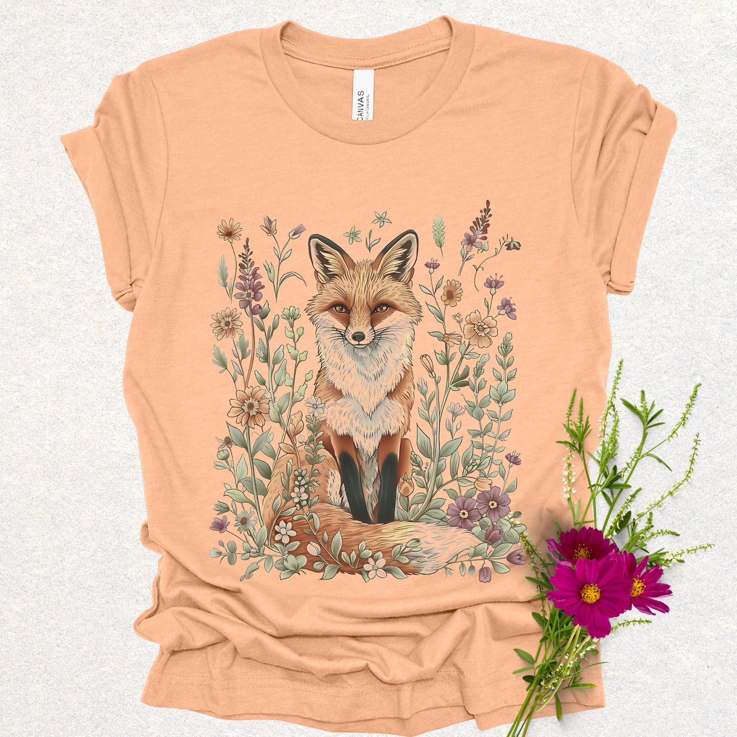 Floral Fox Tee