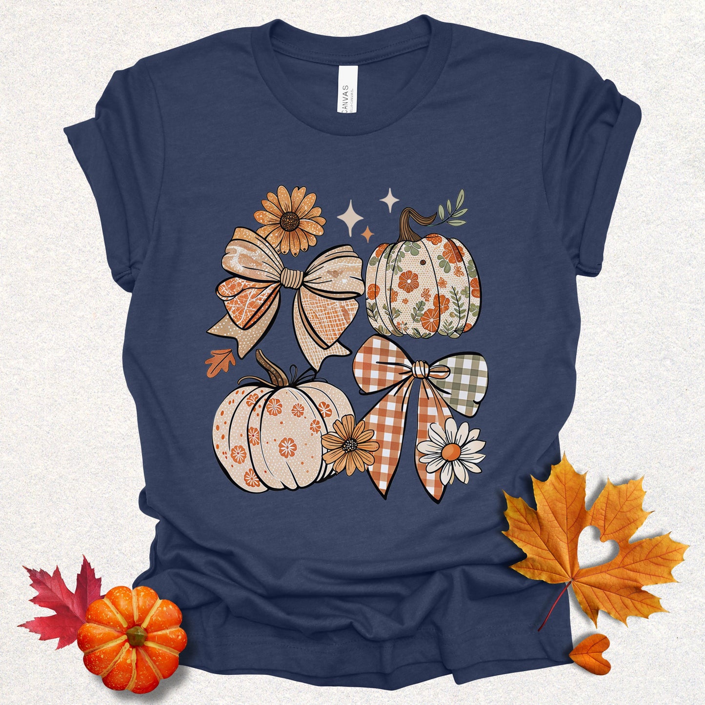 Floral Fall Pumpkin Tee