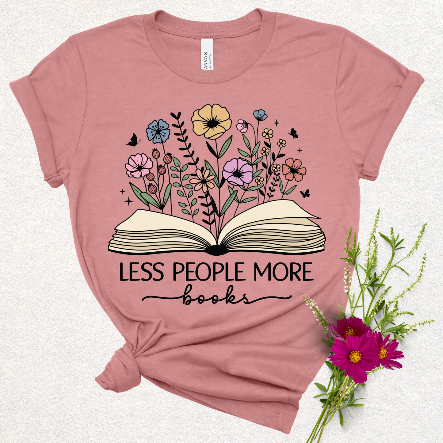 Less People More Books Tee