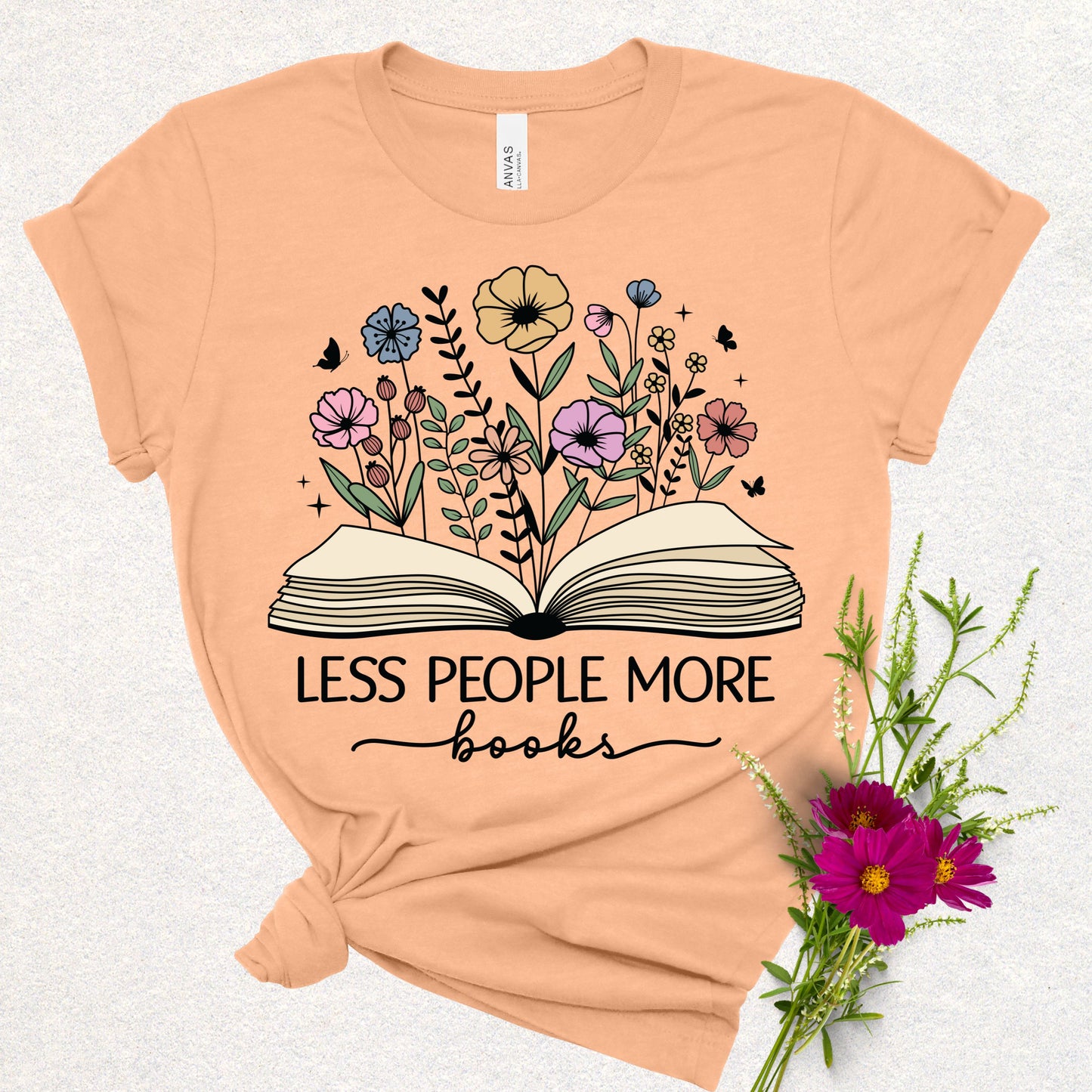Less People More Books Tee