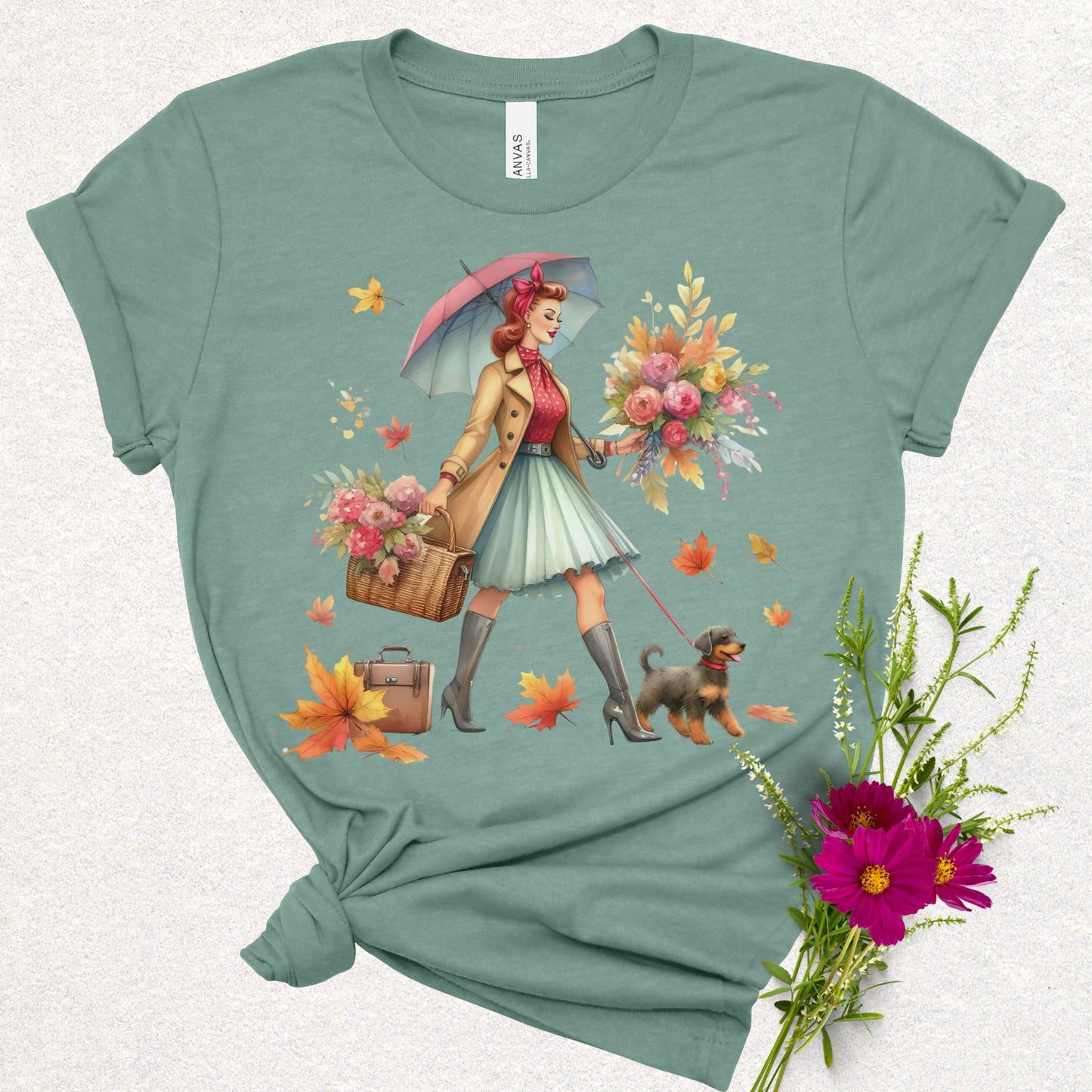 Autumn Walk Floral Tee
