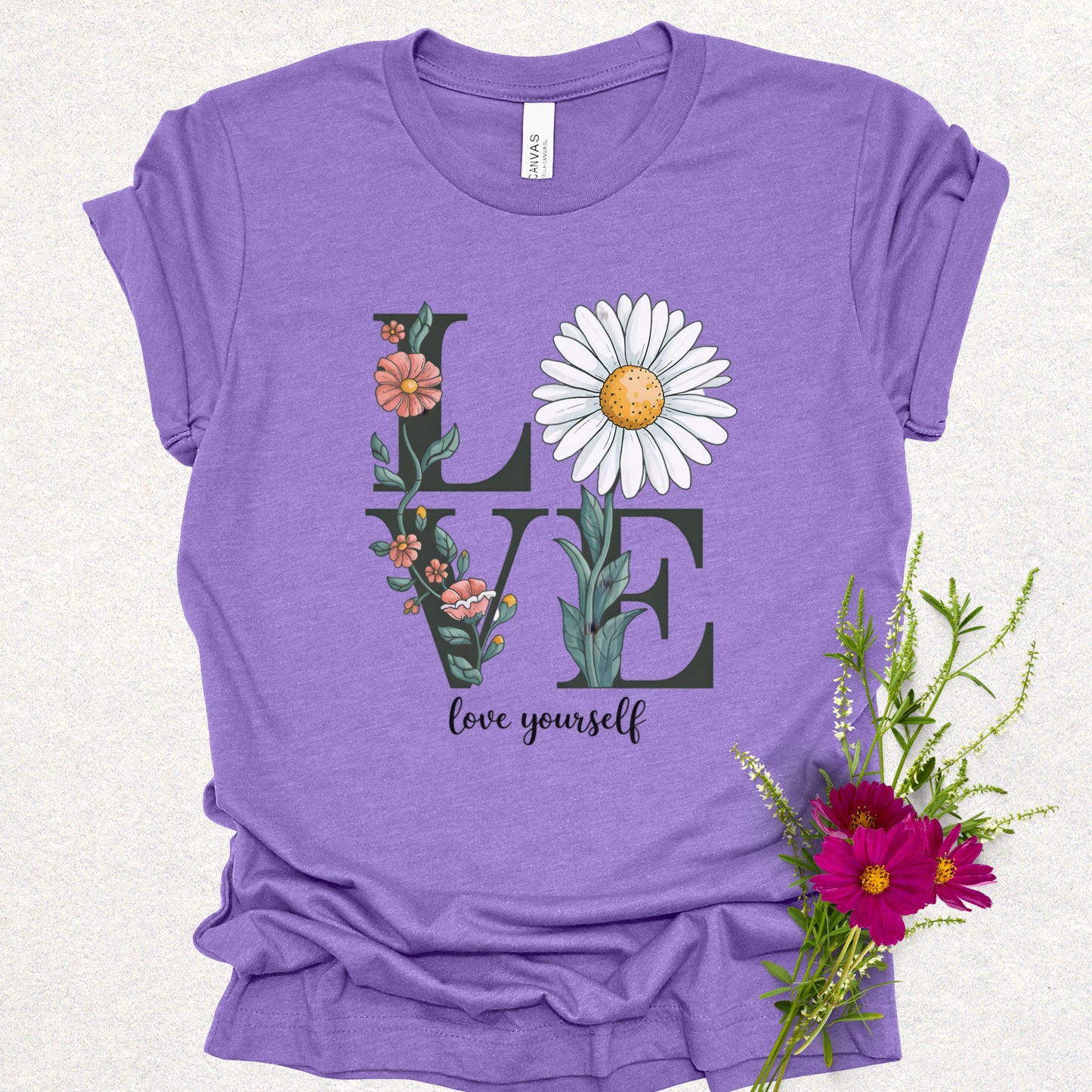 Love Yourself Floral Tee