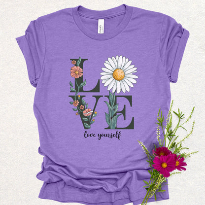 Love Yourself Floral Tee
