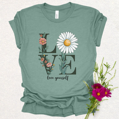 Love Yourself Floral Tee