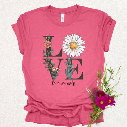 Love Yourself Floral Tee